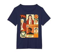 Marvel Studios Loki Season 2 Faces of The TVA & Pie Disney+ T-Shirt, Femme Grandes Tailles, Bleu Marine, 3X