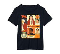 Marvel Studios Loki Season 2 Faces of The TVA & Pie Disney+ T-Shirt, Femme Grandes Tailles, Noir, 6X