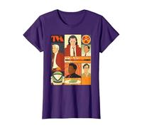 Marvel Studios Loki Season 2 Faces of The TVA & Pie Disney+ T-Shirt, Femme, Violet, 3XL