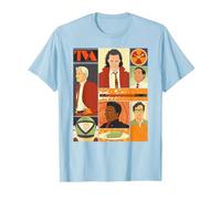 Marvel Studios Loki Season 2 Faces of The TVA & Pie Disney+ T-Shirt, Homme, Bleu Céleste, M