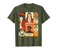 Marvel Studios Loki Season 2 Faces of The TVA & Pie Disney+ T-Shirt, Homme, Olive, L