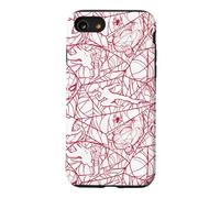 Marvel Studios Spider-Man: Brand New Day Red Web Pattern Coque pour iPhone SE (2020) / 7/8