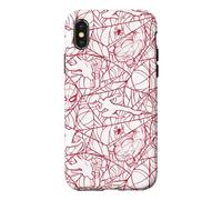 Marvel Studios Spider-Man: Brand New Day Red Web Pattern Coque pour iPhone X/XS