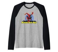 Marvel Studios Spider-Man Day Moon & City Skyline Manche Raglan