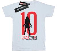 Marvel Studios - T-shirt pour fille "10 Years" BI31109 (116) (Blanc)