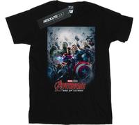 Marvel Studios - T-shirt pour fille "Avengers Age Of Ultron" BI31059 (140-146) (Noir)