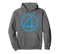 Marvel Studios The Fantastic Four: First Steps Costume Icon Sweat à Capuche, Unisexe pour Adultes, Asphalte, S