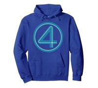 Marvel Studios The Fantastic Four: First Steps Costume Icon Sweat à Capuche, Unisexe pour Adultes, Bleu Royal, S