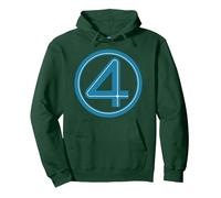 Marvel Studios The Fantastic Four: First Steps Costume Icon Sweat à Capuche, Unisexe pour Adultes, Vert Forêt, S