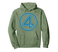 Marvel Studios The Fantastic Four: First Steps Costume Icon Sweat à Capuche, Unisexe pour Adultes, Vert Sauge, L