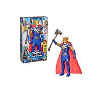 Marvel Studios' Thor: Love and Thunder Stormbreaker Strike Thor Toy Figurine d'action électronique 30,5 cm, jouets pour enfants à partir de 4 ans