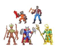 Marvel Super Hero Mashers, Pack Fusion Galactique, 5 Figurines articulées à Combiner, Jouets pour Enfants, dès 4 Ans