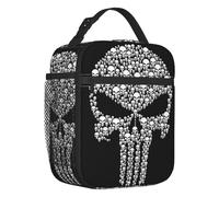 Marvel Super Hero Punisher Crâne Sac à Lunch isolé pour Les Femmes Resuable Comics Film Cooler Thermal Lunch Tote Kids School
