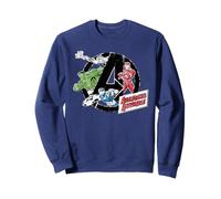 Marvel Super Heroes Avengers Assemble Marker Style A-Logo Sweatshirt