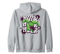 Marvel Super Heroes Avengers Hulk Groovy Wavy Name Sweat à Capuche