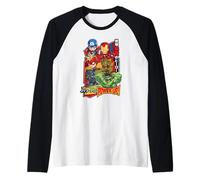 Marvel Super Heroes Avengers SD Heroes Chibi Japan Kawaii Manche Raglan