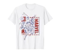 Marvel Super Heroes Avengers Spider-Man Americana Since 1939 T-Shirt