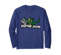 Marvel Super Heroes Doctor Doom Villains Graffiti Tag Style Manche Longue