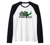 Marvel Super Heroes Doctor Doom Villains Graffiti Tag Style Manche Raglan