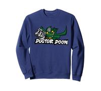 Marvel Super Heroes Doctor Doom Villains Graffiti Tag Style Sweatshirt
