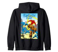Marvel Super Heroes Fantastic Four Retro Vintage Comic Cover Sweat à Capuche