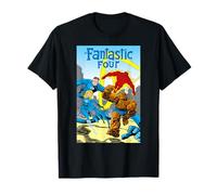 Marvel Super Heroes Fantastic Four Retro Vintage Comic Cover T-Shirt