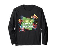 Marvel Super Heroes First Day of School Back to School Manche Longue