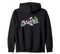 Marvel Super Heroes Graffiti Tag Style Paint Splatter Logo Sweat à Capuche