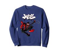 Marvel Super Heroes Miles Morales Spidey Graffiti Tag Style Sweatshirt