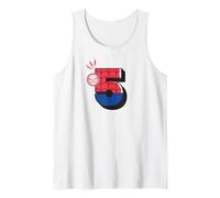 Marvel Super Heroes Spider-Man Numbers 5 Fifth 5th Birthday Débardeur