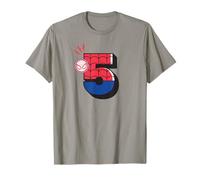 Marvel Super Heroes Spider-Man Numbers 5 Fifth 5th Birthday T-Shirt