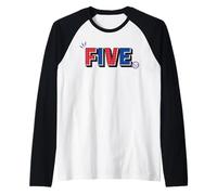 Marvel Super Heroes Spider-Man Numbers 5 Five 5th Birthday Manche Raglan