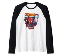 Marvel Super Heroes Spider-Man Trio SD Heroes Kawaii Japan Manche Raglan