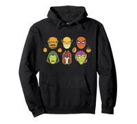 Marvel Super Heroes & Villains Halloween Retro Vintage Masks Sweat à Capuche