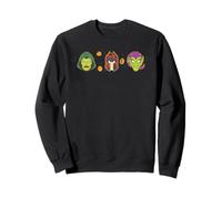 Marvel Super Villains Halloween Retro Vintage Masks Costume Sweatshirt