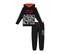 Marvel Survêtement pour garçon, sweat à capuche et pantalon de jogging, de 4 à 10 ans, Noir , 8-9 ans