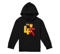 Marvel - Sweat à capuche 4ème anniversaire motif Iron Man - Enfant (TV24216)