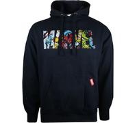 Marvel - Sweat à capuche Logo pour homme TV722 (L) (Bleu marine)