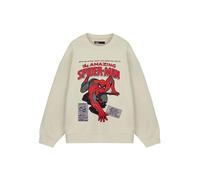 Marvel Sweat à capuche pour homme | The Amazing Spiderman Spiderman | Sweat à capuche officiel Comics | Vêtements de super-héros Peter Parker | Cadeau de super-héros pour lui, beige, S