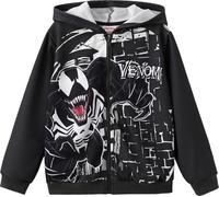 Marvel Sweat à capuche zippé Spiderman léger cardigan Spider-Verse Venom Tenue pour tout-petits garçons filles enfants 2-12 ans