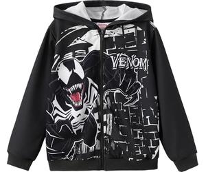 Marvel Sweat à capuche zippé Spiderman léger cardigan Spider-Verse Venom Tenue pour tout-petits garçons filles enfants 2-12 ans