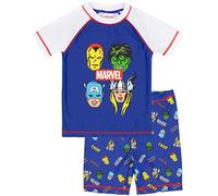 Marvel Swimsuit Boys Kids Superhero Tive Top Shorts Swim Set 3-4 Ans