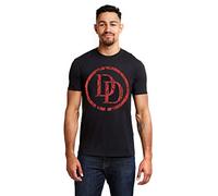 Marvel T-Shirt avec Logo Daredevil pour Homme, Noir (Noir Noir), M UK