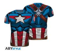 Marvel - T-Shirt Cosplay - Captain America (L)
