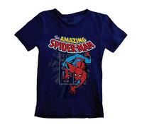 Marvel Comics – T-shirt enfant The Amazing Spider-Man bleu marine 12-13 ans