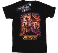 Marvel - T-shirt garçon "Avengers Infinity War" BI7968 (116) (Noir)