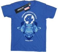 Marvel - T-shirt garçon "Fantastic Four Fantasticar" BI26025 (152-158) (Bleu roi)
