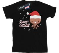 Marvel - T-shirt garçon "Season's Grootings" BI30560 (140-146) (Noir)