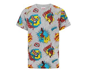 Marvel t-Shirt garçons Enfants Super-héros comiques Top Capitaine amérique araig