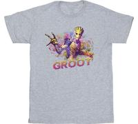 Marvel - T-shirt "Guardians Of The Galaxy" pour filles BI20106 (128) (Gris)